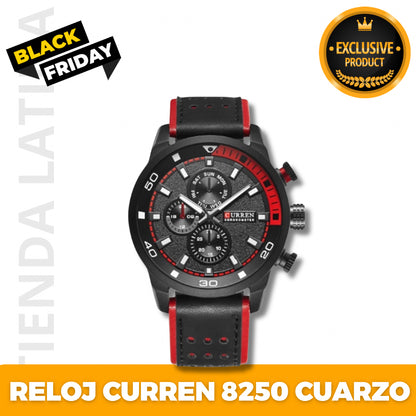 Reloj Curren 8250 Cuarzo Correa De Cuero IMPORTADO🇺🇸¡SOLO HOY!