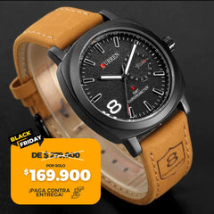 RELOJ CURREN 8139 CORREA CUERO IMPORTADO🇺🇸¡SOLO HOY!