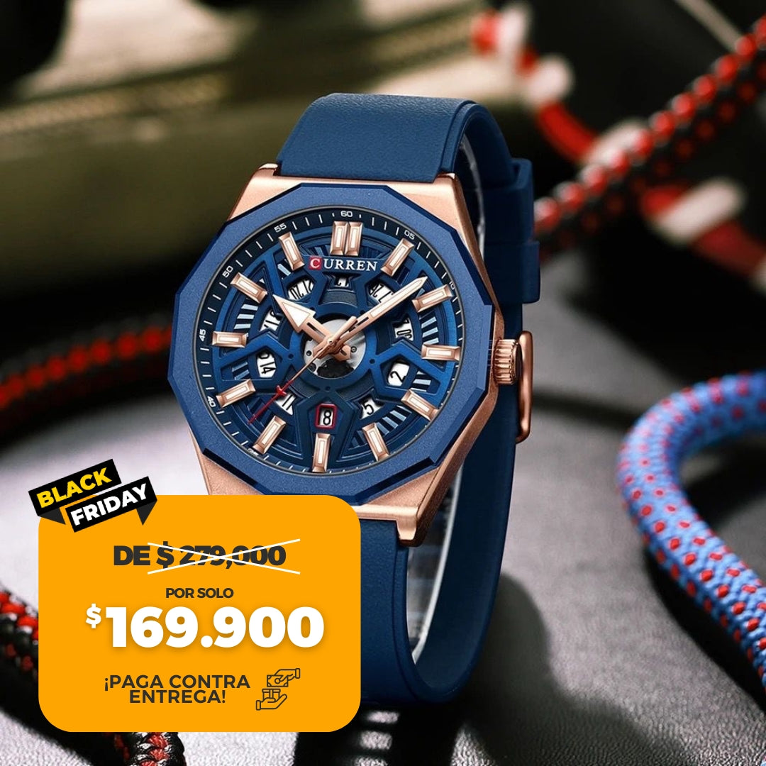 Reloj Curren 8437 en Silicona Deportivo IMPORTADO🇺🇸¡SOLO HOY!